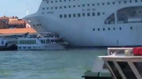 Новости туризма - В Венеции круизный лайнер столкнулся с туристическим судном